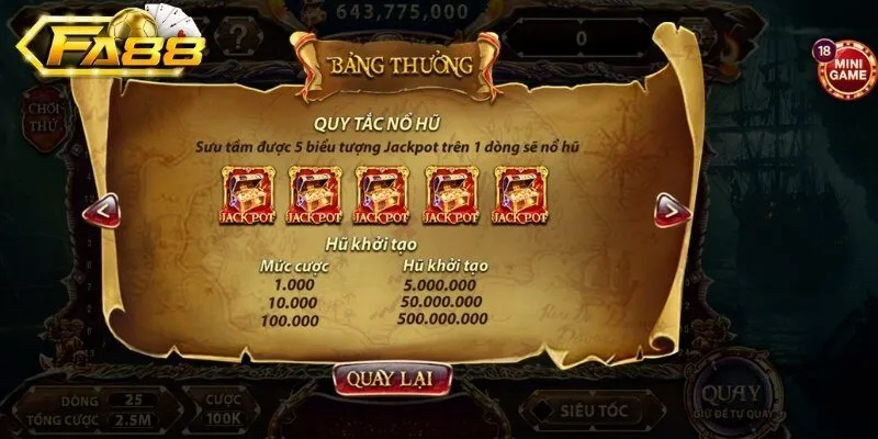 Khám phá luật chơi nổ hũ pirate king chi tiết